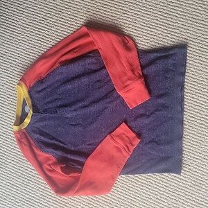 Kids Henley Color Block Thermal